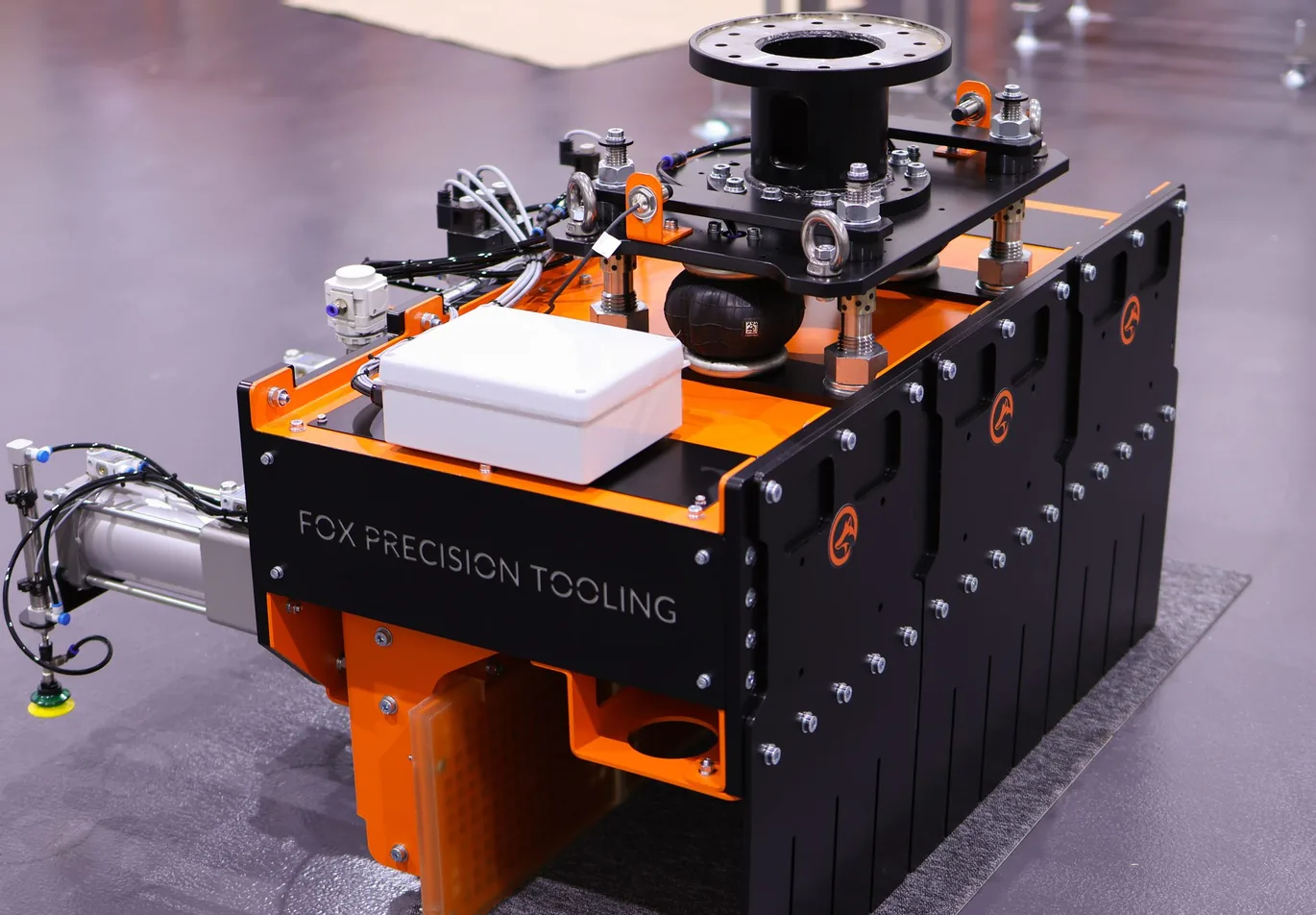 Fox Precision Tooling brick and tile EOAT - top mount and flange detail